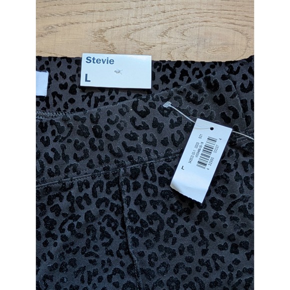 Old Navy Stevie Leopard Print Burned Velvet Feel Pull On Pants Trousers Large - Picture 3 of 8